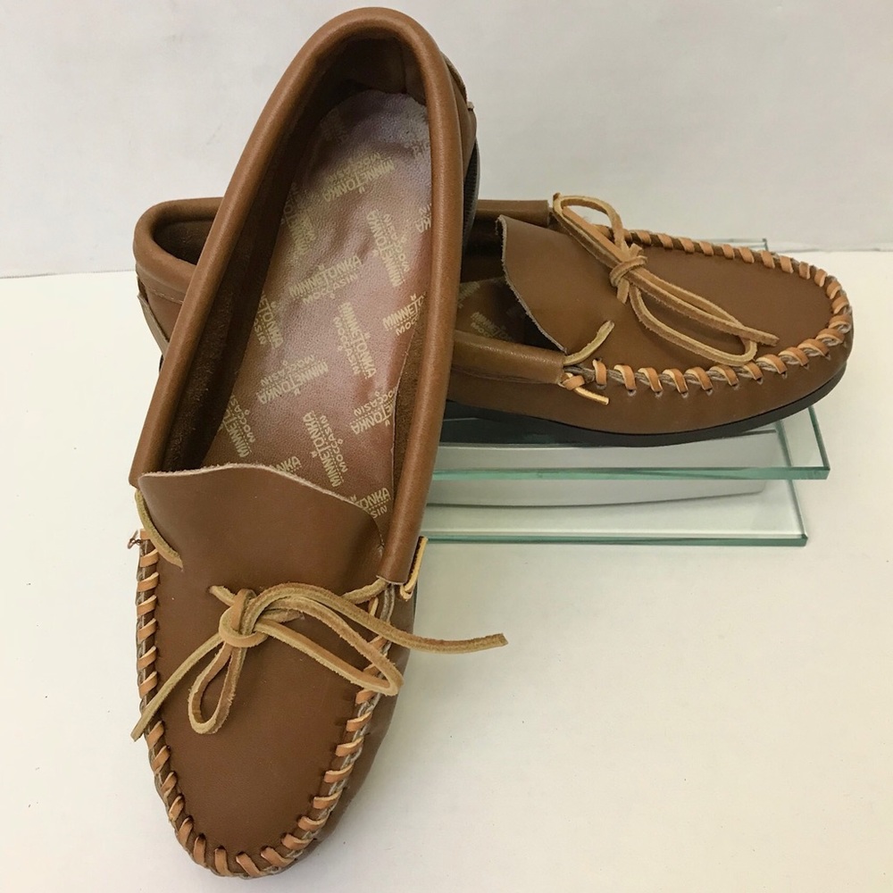 Minnetonka Men’s Moccasin Double Deerskin Softsole